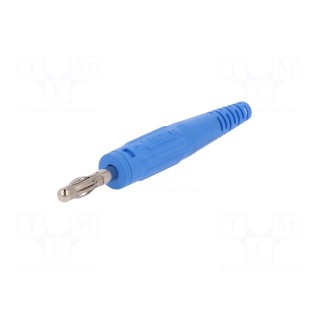 Plug | 4mm banana | 32A | 60V | black | non-insulated | 2.5mm2