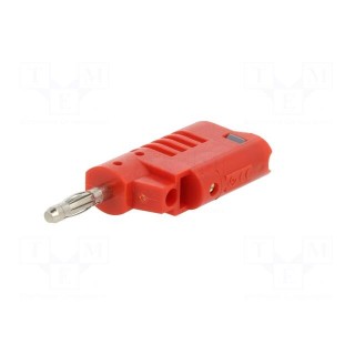 Plug | 4mm banana | 36A | 30VAC | 60VDC | red | non-insulated | 57.2mm