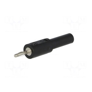 Adapter | 2mm banana | 10A | 33VAC | 70VDC | black