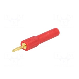 Adapter | 2mm banana | 36A | 60VDC | red | gold-plated | 44.5mm