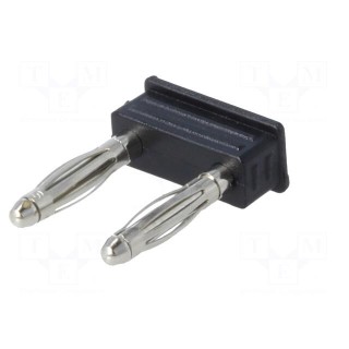 Stackable safety shunt | 12A | 33VAC | 70VDC | black | -40÷90°C