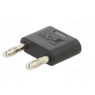 4mm banana | 32A | 30VAC | 60VDC | black | nickel plated | insulated