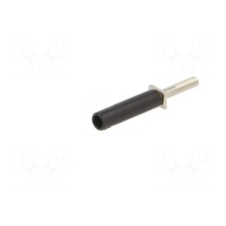 Adapter | 25A | black | nickel plated | banana 4mm socket