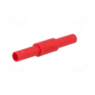 Adapter | 36A | red | insulated | Contacts: brass