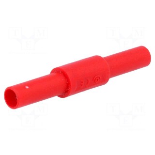 Adapter | 36A | red | insulated | Contacts: brass