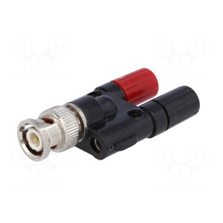 Adapter | 60VDC | BNC plug,banana 4mm socket x2