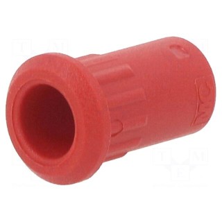 Case | 25A | 20.5mm | red | for banana sockets