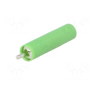 Socket | 4mm banana | 20A | 1kVAC | green | nickel plated | -25÷80°C