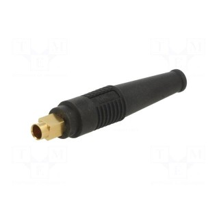 Socket | 4mm banana | 32A | 30VAC | 60VDC | 50mm | black | gold-plated