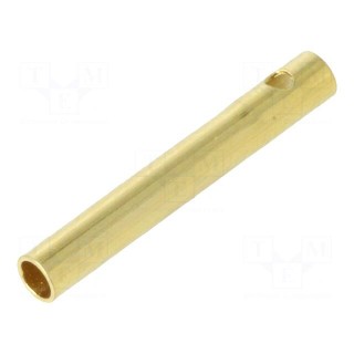 Socket | 2mm banana | 15A | Contacts: brass gold plated | 1.5mΩ | 18AWG
