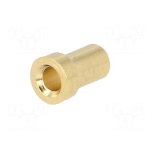 Socket | 2mm banana | 6mm | Plating: gold-plated | non-insulated