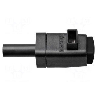 Laboratory clamp | black | 300VDC | 16A | screw | nickel | polyamide