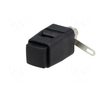Laboratory clamp | black | 70VDC | 16A | screw | nickel | polyamide | 29mm