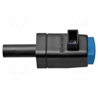 Laboratory clamp | blue | 300VDC | 16A | screw | nickel | polyamide | 29mm