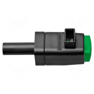 Laboratory clamp | green | 300VDC | 16A | screw | nickel | polyamide