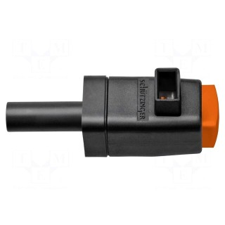 Laboratory clamp | orange | 300VDC | 16A | screw | nickel | polyamide