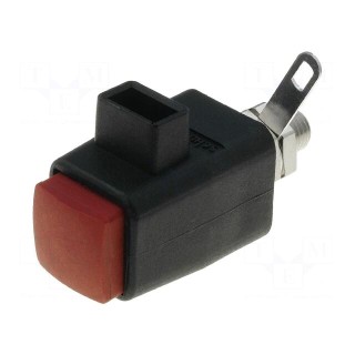Laboratory clamp | red | 300VDC | 16A | screw | nickel | polyamide | 29mm