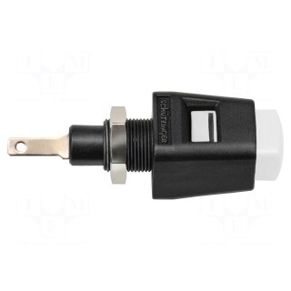 Laboratory clamp | white | 70VDC | 16A | screw | nickel | polyamide