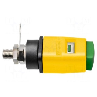 Laboratory clamp | yellow-green | 70VDC | 16A | screw | nickel | 33VAC