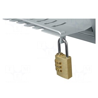 Locking rail with lock | steel
