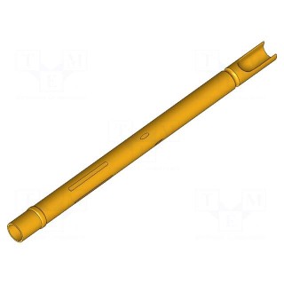 Test probe socket | Contact plating: gold-plated | soldered