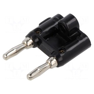 Adapter | black | 15A | banana 4mm plug x2,banana MDP plug x2 | 5mΩ
