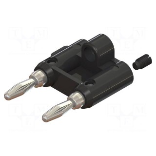 Adapter | black | 15A | banana 4mm plug x2,banana MDP plug x2 | 5mΩ