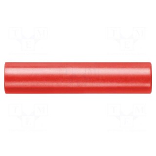 Connector: 4mm banana | adapter | red | 70VDC | 16A | 45mm | -10÷70°C