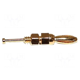 Connector: 3mm banana | plug | 5A | 25.7mm | soldered | -50÷130°C