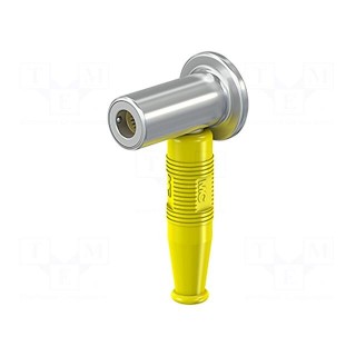 Connector: 6mm banana | socket | yellow | Connection: crimped | 5.9mm