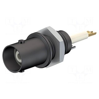 Connector: BNC | socket | black | Connection: screw | on panel | 5÷40°C