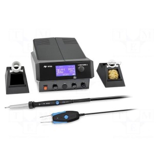 Hot air soldering station | digital,with knob | 150÷450°C | ESD