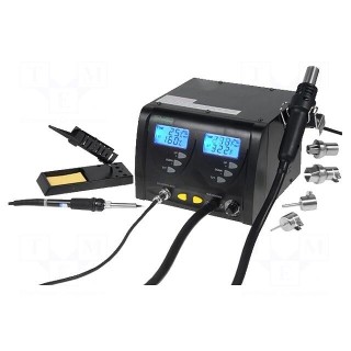 Hot air soldering station | digital,with push-buttons | Plug: EU