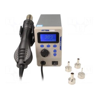 Hot air soldering station | digital,with push-buttons | 800W