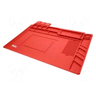Soldering mat | 455x300mm | silicone | Resistance to: temperature