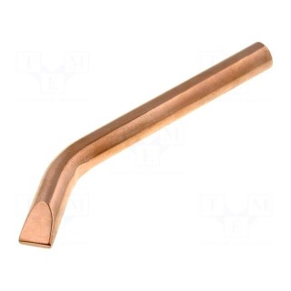 Tip | chisel,bent | 12.7mm | copper tip