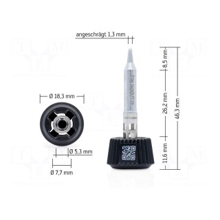 Tip | conical | 1.3mm | longlife | for soldering station