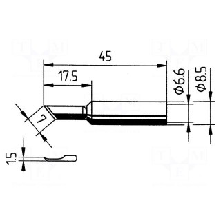 Tip | knife | 1.5mm | for  soldering iron,for soldering station