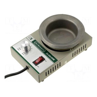 Device: soldering pot | 250W | 200÷450°C | 80mm | 230VAC | Plug: EU