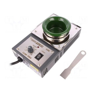 Device: soldering pot | 400W | 150÷450°C | 54mm | 230VAC | Plug: EU