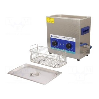 Ultrasonic washer | 300x155x150mm | 40kHz | 20÷80°C | 230VAC | Plug: EU