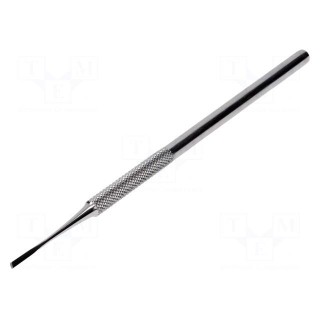 Tool: scraper | stainless steel | L: 150mm | Blade tip shape: flat