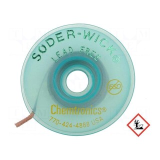 Tape: desoldering | No Clean,Lead Free | W: 1.5mm | L: 1.5m