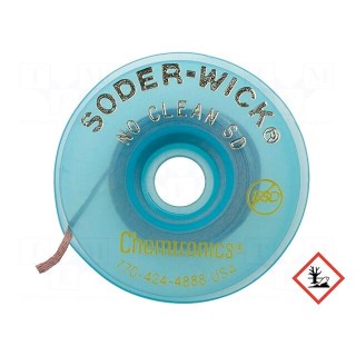 Tape: desoldering | halide-free,rosin,No Clean,ROL0 | W: 2mm | ESD