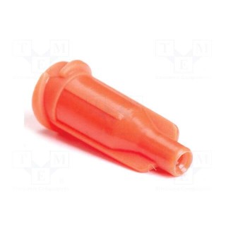 Plug | orange | for syringes | polypropylene | UV block