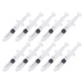 Syringe | 5ml | transparent | Luer Lock | polypropylene | 10pcs.