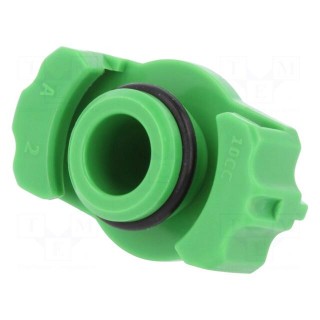 Syringe adapter | 10ml | Colour: green | Manufacturer series: QuantX