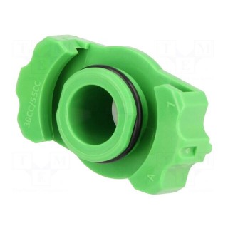 Syringe adapter | 30/55ml | green | for dispensers,for syringes