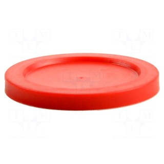 Top cartridge cap | red | push-in | for dispensing cartridges