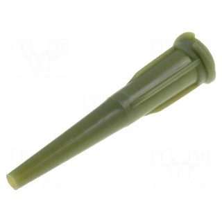 Needle: plastic | 1.25" | Size: 14 | straight,conical | 1.6mm
